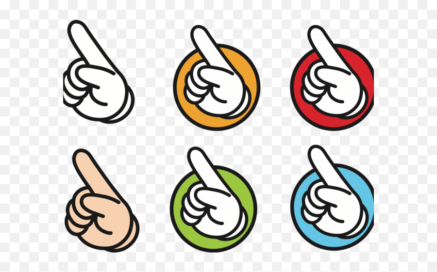 Fingerprint Clipart Hand - Finger Point Symbol Png Emoji,Metal Fingers Emoji