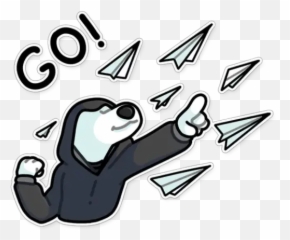 Dog Stickers For Whatsapp - Resistance Dog Telegram Emoji,Canoe Emoji