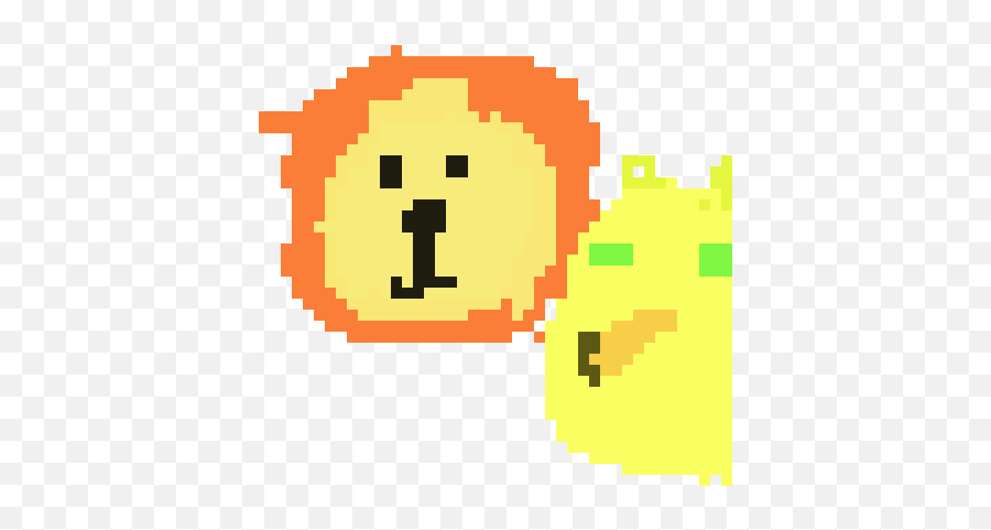 Lion King And Nala Pixel Art Maker - Not Allowed Pixel Art Emoji,Lion Emoticon