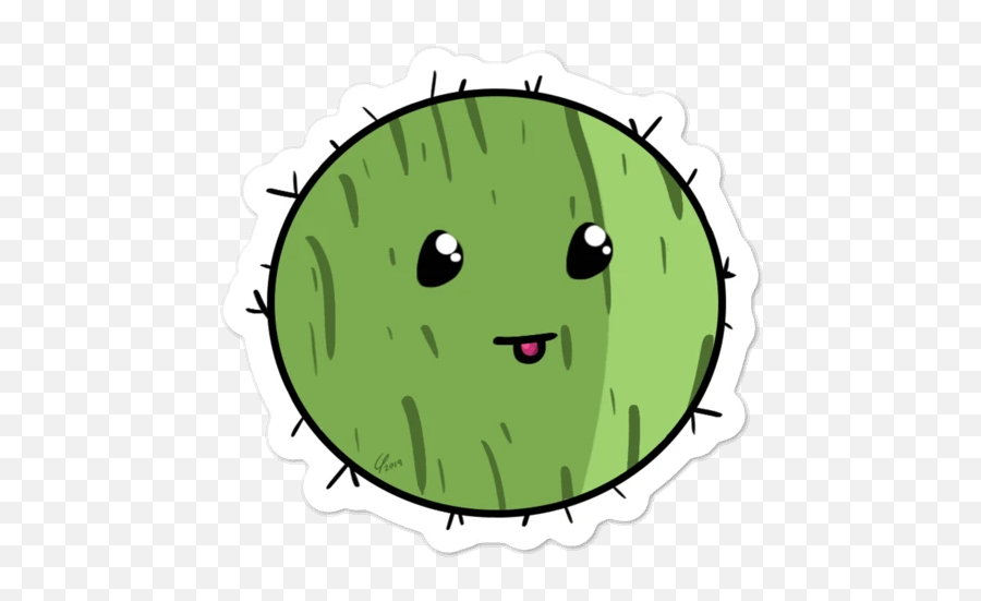 Stickers U2013 Prickly Pear Art - Cartoon Emoji,Cactus Emoticon