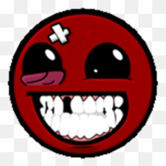 Injured Smiley - Super Meat Boy Emoji