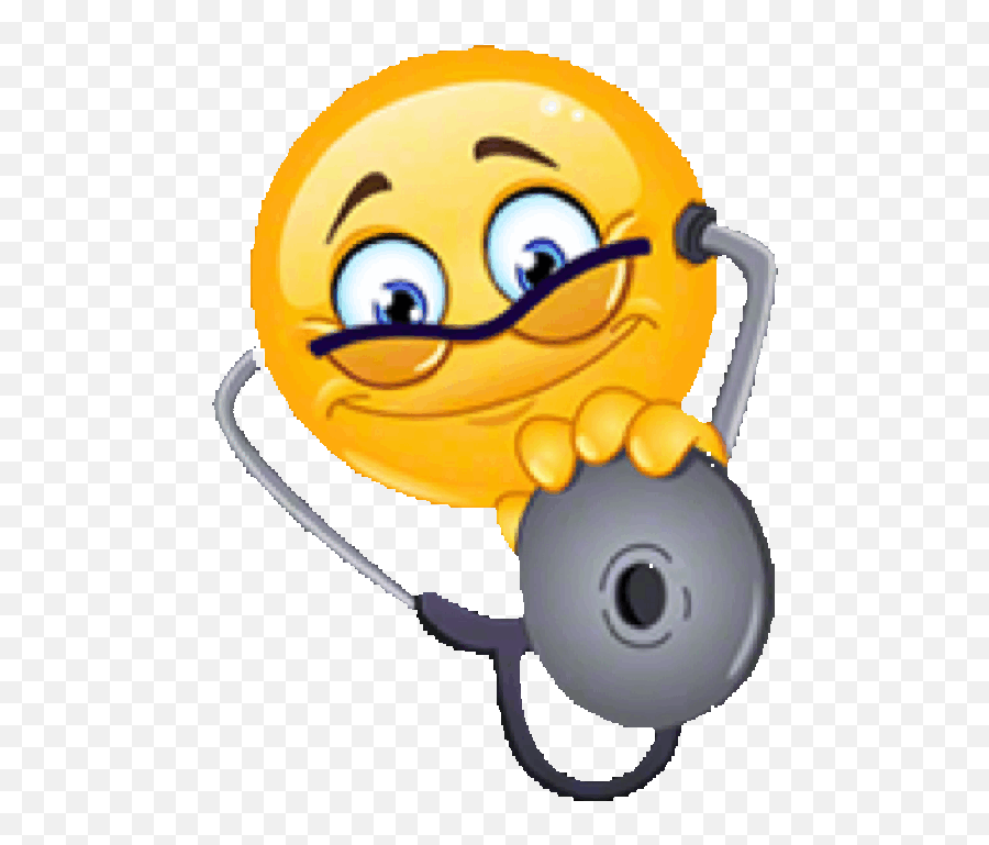 Ios Android Giphy Sick Smiley Gif - Doctor Emoji,Doctor Emoticons