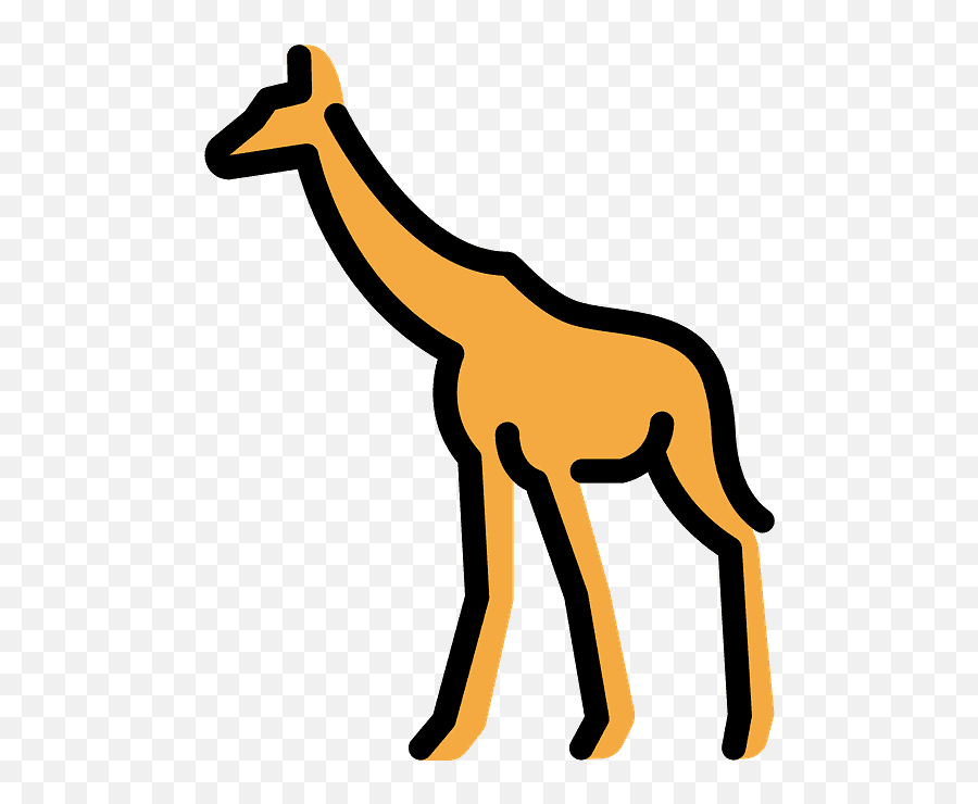 Giraffe Emoji Clipart Free Download Transparent Png - Animal Figure,Deer Emoji
