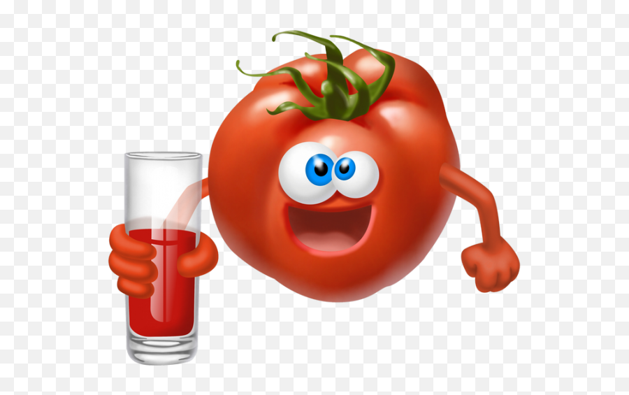 Tomato Emoji Png Transparent Images - Juice Cartoon Fruits,Tomato Emoji