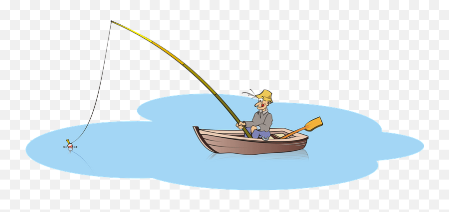 Cartoon Fisherman Clipart Free Download Transparent Png - Fisherman On Boat Clipart Emoji,Fishing Emoji