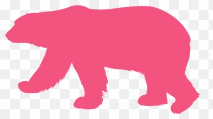 Polar Bear Clipart - Blue Polar Bear Silhouette Emoji,Polar Bear Emoji