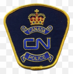 Patch Of Cn Police Canada - National Force Emoji