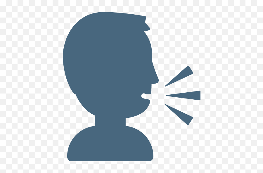 Speaking Head In Silhouette Emoji For Facebook Email Sms - Speaking Emoji Png,Coffin Emoji