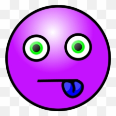 Tongue In Cheek Clipart - Red Worried Face Emoji
