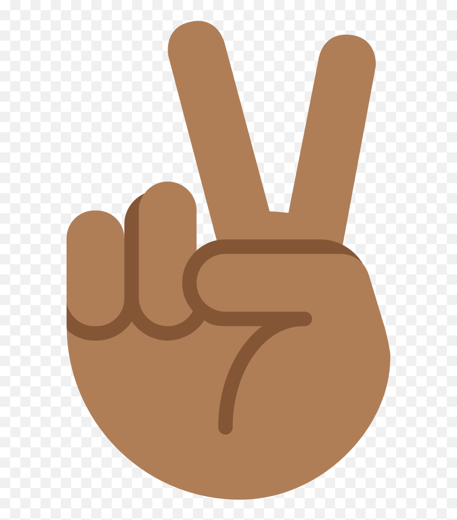 Twemoji2 270c - Peace Sign Black Hand Emoji,Three Finger Emoji