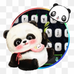 Download Cute Panda Baby Keyboard Theme - Bear Emoji