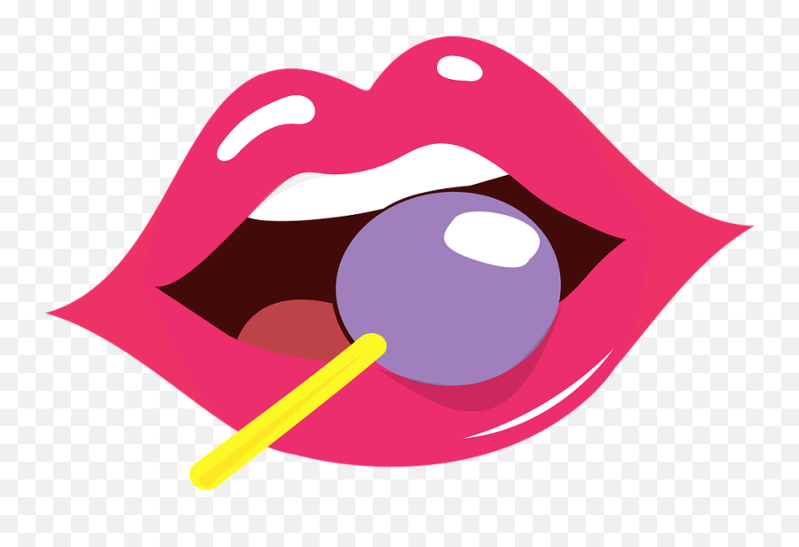 Lips Passion Candy - Clip Art Emoji,Christmas Emojis