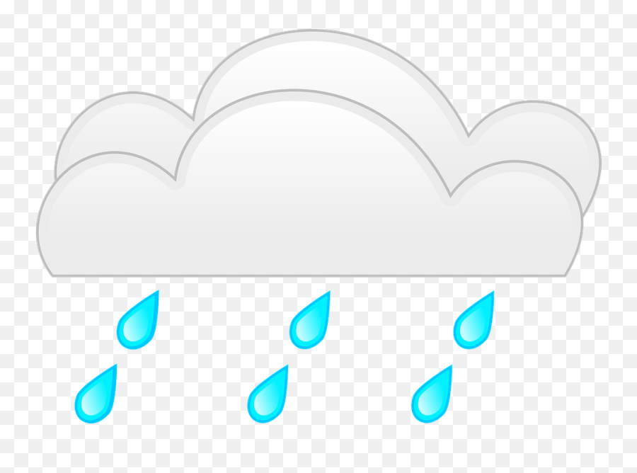 Free Storm Rain Vectors - Nedbør Regn Emoji,Lightning Emoji