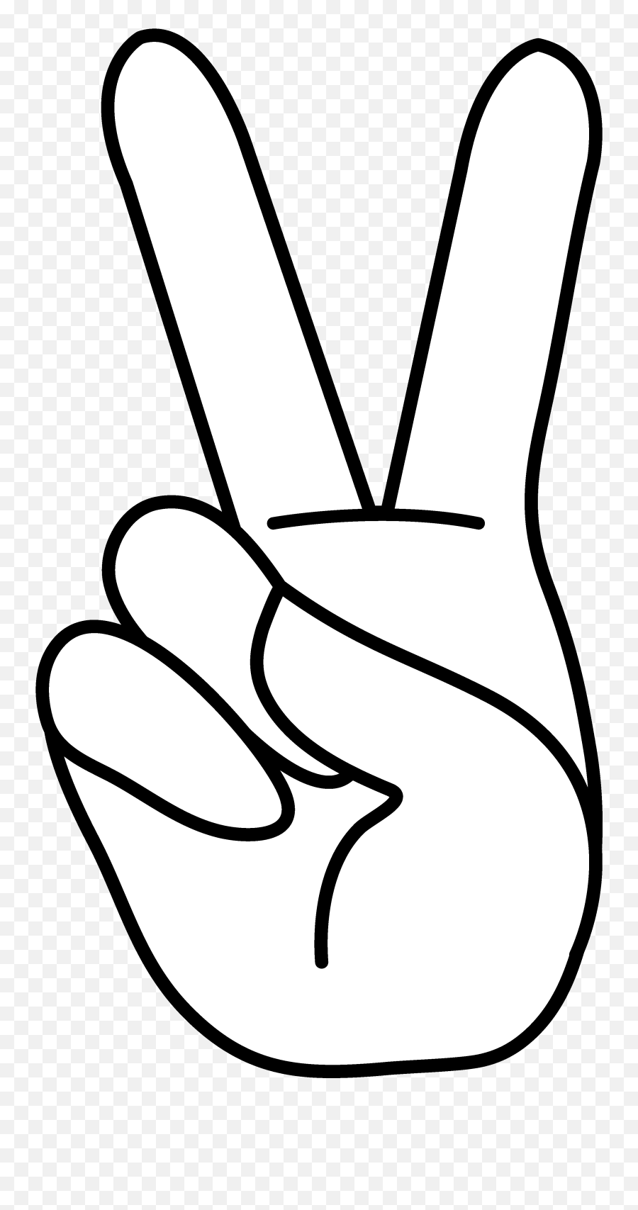 Emoji - Peace Sign Png Hand,Blank Emoji