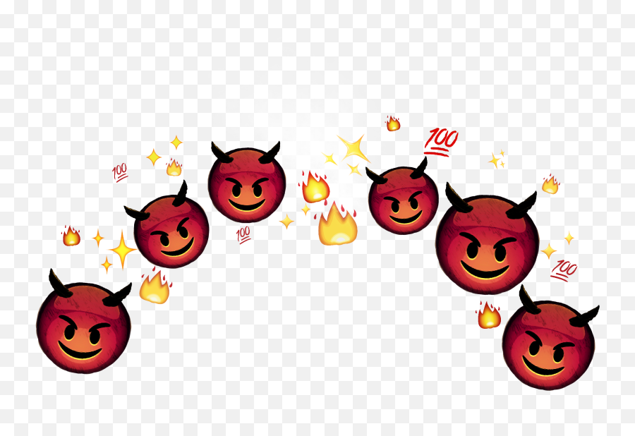 Memezasf Fire Heartcrown Crown Heart - Emoji Devil Crown Png,100 Fire Emoji