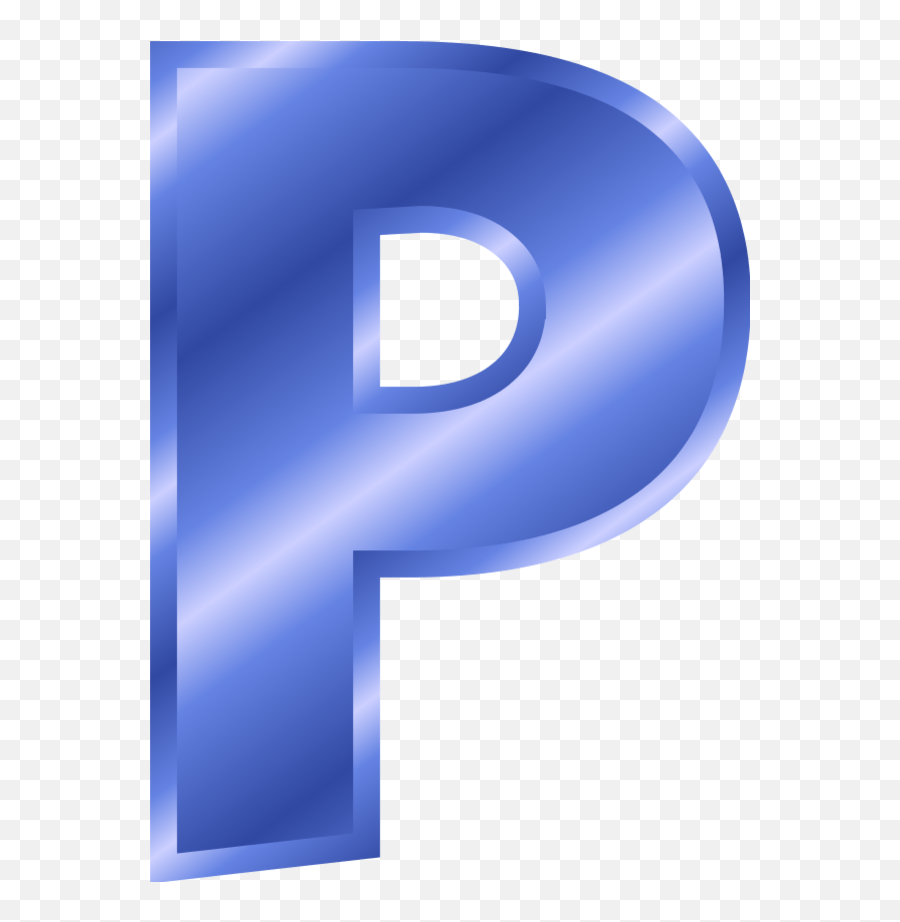 Alphabet Letter P - P Clipart Blue Emoji,Blue Letters Emoji