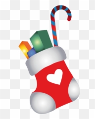 Christmas Stocking Icon - Cartoon Png Emoji