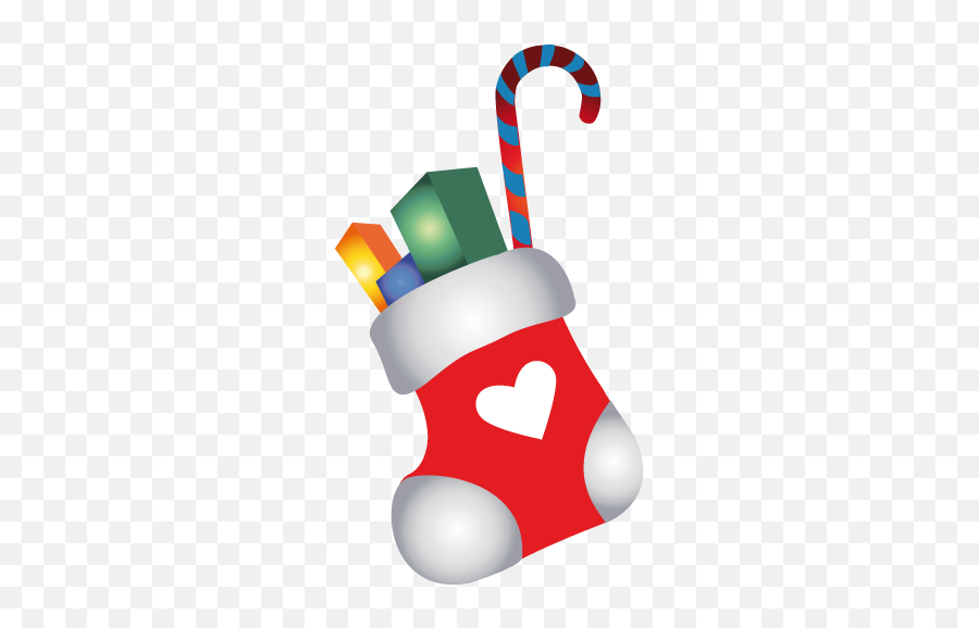 Christmas Stocking Icon - Cartoon Christmas Stocking Png Emoji,Christmas Stocking Emoji