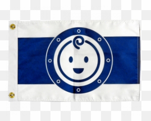 Custom Printed Boat Flags - Baby On Board Emoji