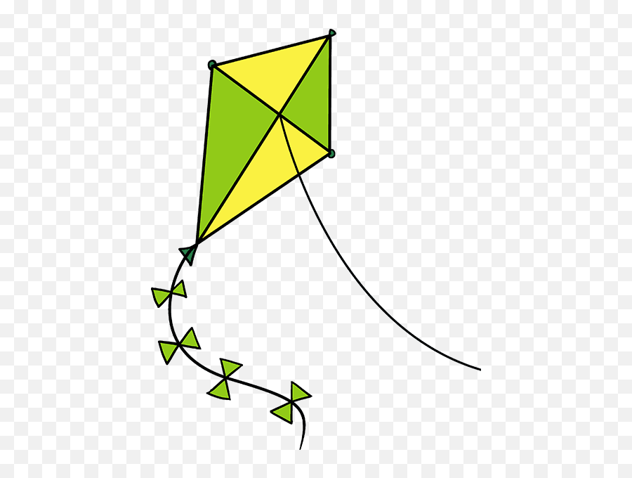 How To Draw A Kite - Kite Drawing Easy Emoji,Kite Emoji Android