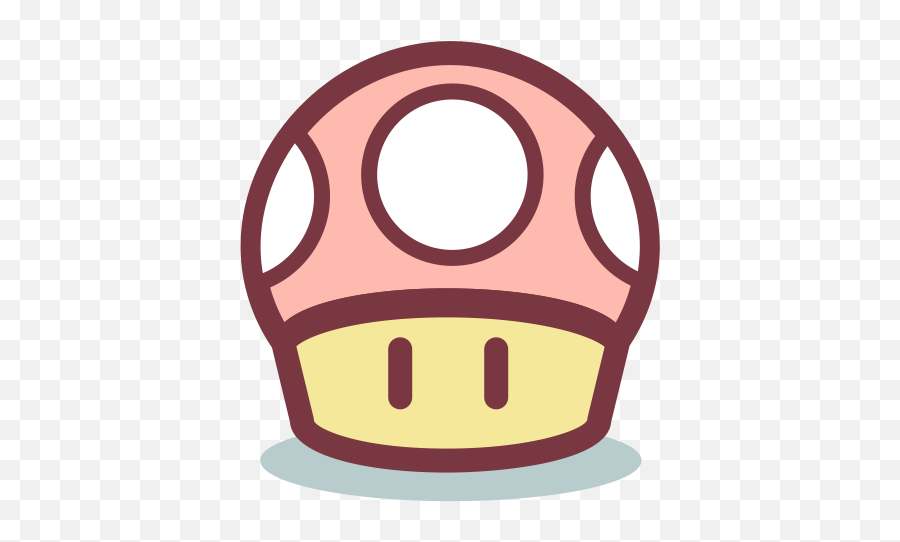 Circle Mushroom Transparent Background - Mario Mushroom Icon Png Emoji,Mushroom Cloud Emoji