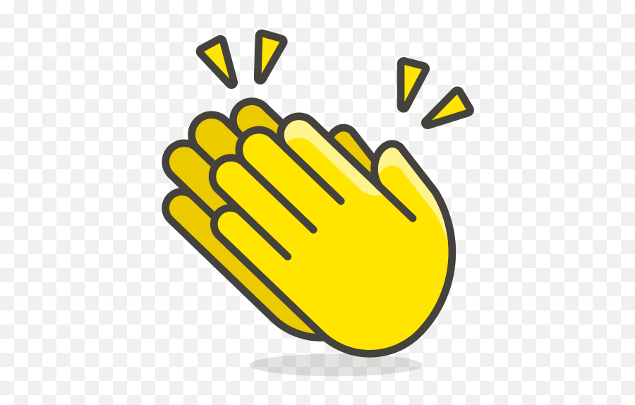 Clapping Hands Free Icon Of 780 Free Vector Emoji - Clip Art Clapping Hands,Hand Shaking Emoji