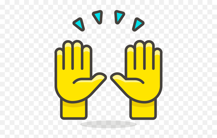 Raising Hands Free Icon Of 780 Free Vector Emoji - Bredovský Dvr,Emoji With Smile And Hands