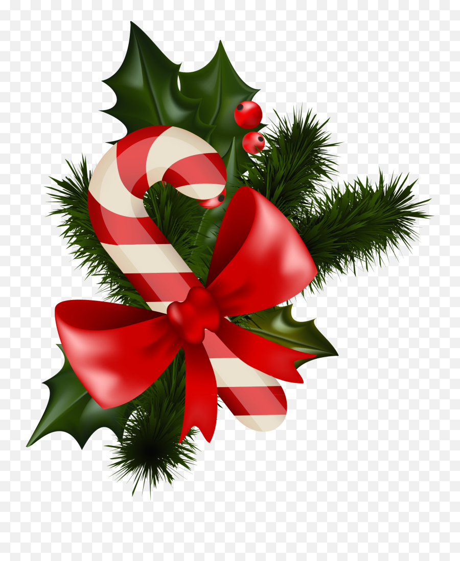 Christmas Pillow Clipart - Christmas Mistletoe Candy Cane Emoji,Black Santa Emoji Pillow