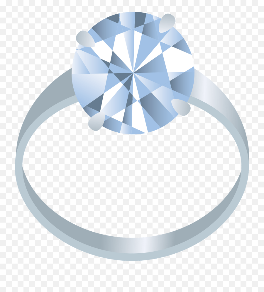 Diamond Silver Ring Clipart Emoji,Where Is The Ring Emoji