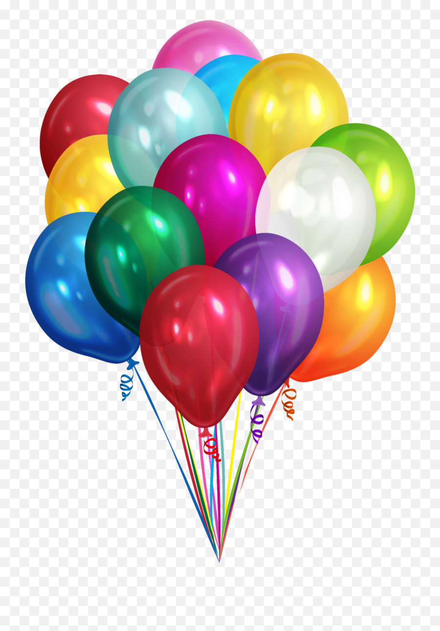 Colorful Birthday Balloons Sticker By La Mas Deziada - Bunch Of Balloons Png Emoji,Emoji Party Balloons