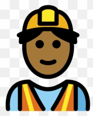 Man Construction Worker Emoji Clipart -