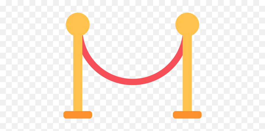 Stanchion Rope Stands Flat Icon - Transparent Png U0026 Svg Vertical Emoji,Rope Emoji
