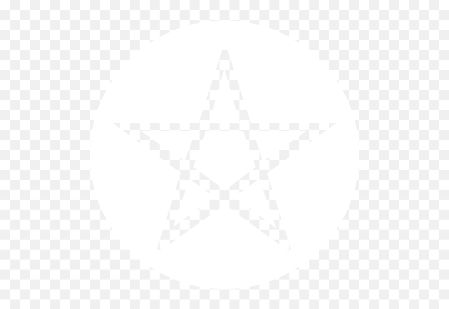 Wiccan Pentagram Circle Transfer Sticker - Five Pointed Star Outline Emoji,Pentagram Emoji