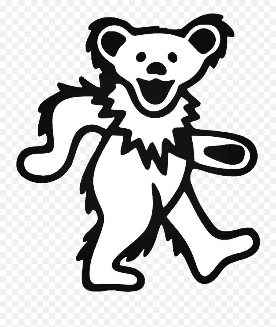 Greatfuldead Grateful Sticker - Bear Grateful Dead Logo Emoji,Grateful Dead Emoji