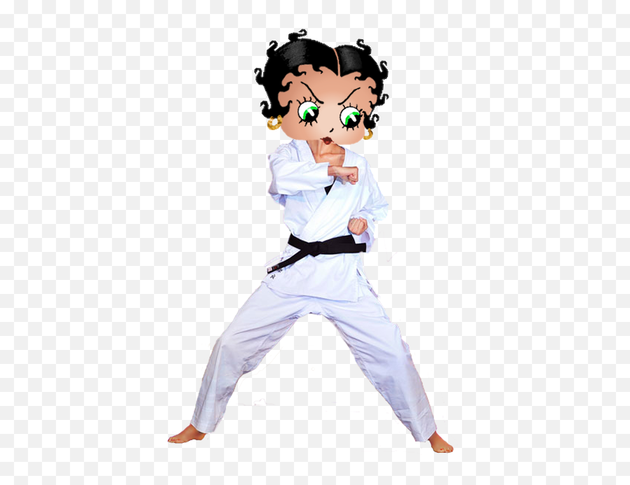 Betty Boop Black Betty Boop - Betty Boop Emoji,Emoji Karate Kid