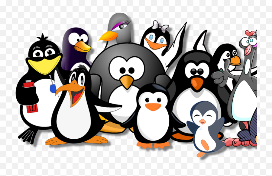Penguins Clipart - Png Download Full Size Clipart Clip Art Group Of Penguins Emoji,Penguin Emoticon