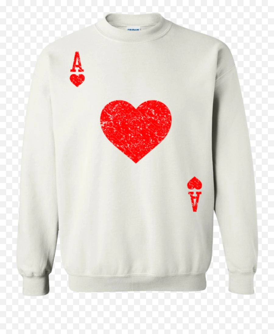 Ace Of Hearts Vintage Playing Cards Halloween Costume Hoodie - Gucci Stranger Things Emoji,Ace Card Emoji