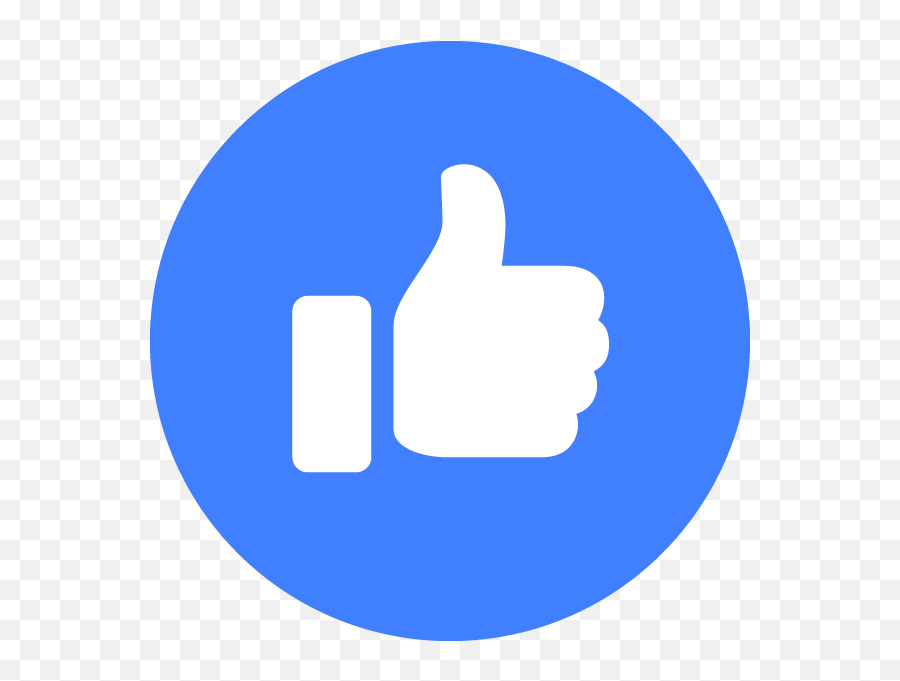Facebook Like - Facebook Messenger Round Icon Emoji,Like Emoji