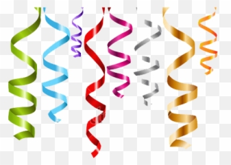Free Streamers Png Download Clip - Transparent Background Party Clipart Emoji