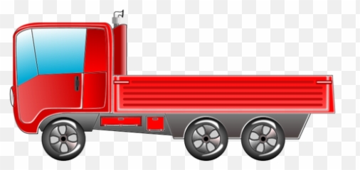 Red Truck Vector Image - Truck Clipart No Background Emoji,Pickup Truck Emoji