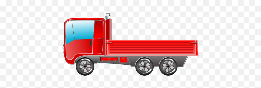 Red Truck Vector Image - Truck Clipart No Background Emoji,Pickup Truck Emoji