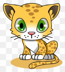 Chibi Emoji Cats Transparent Png - Draw A Cartoon Amur Leopard,Jaguar Emoji