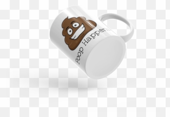 Poop Happens Poop Emoji Ceramic Mug Cosmic Frogs Vinyl - Beer Bottle,Sloth Emoji