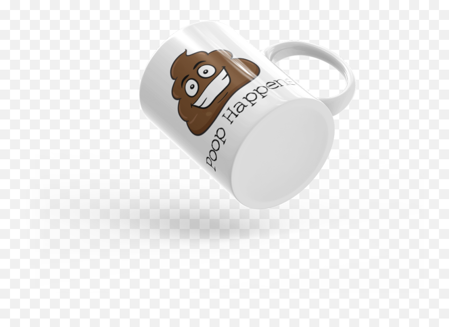 Poop Happens Poop Emoji Ceramic Mug Cosmic Frogs Vinyl - Beer Bottle,Sloth Emoji