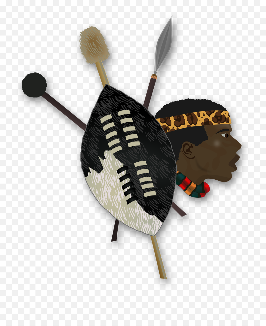 Folklore Shield Africa African Spear - Zulu Shield And Spear Png Emoji,Dancing Turkey Emoji