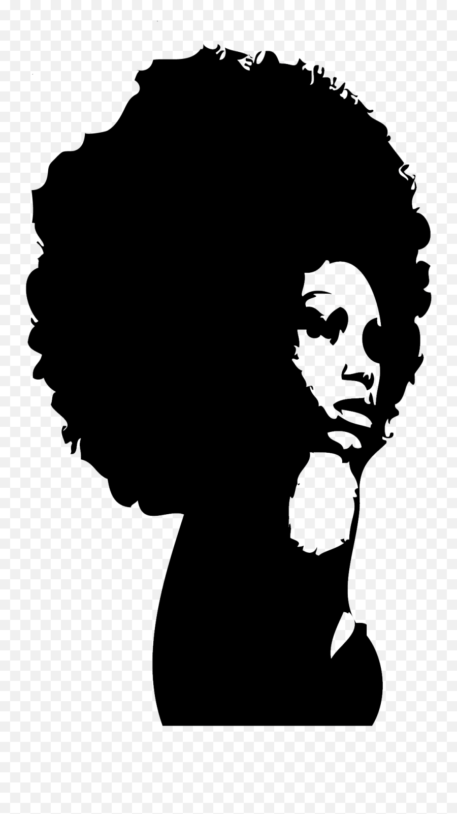 Free Afro Hair Silhouette Download - Afro Black Woman Silhouette Emoji,Natural Hair Emoji