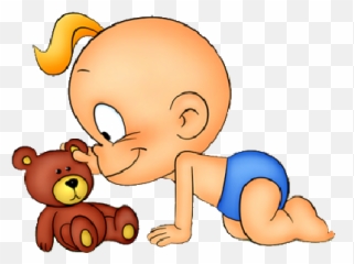 Transparent Background Cute Baby - Baby Cartoon Transparent Background Emoji,Crawling Emoji