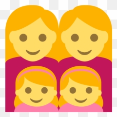 Family Emoji For Facebook Email - Familia De 4