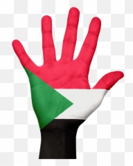 Sudan Flag Hand Symbol National - Bangladesh 16 December 2019 Emoji
