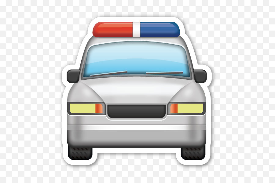 Oncoming Police Car - Emoji Police Car,Cop Emoji